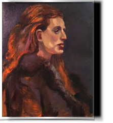 Seated Girl with Fur Coat